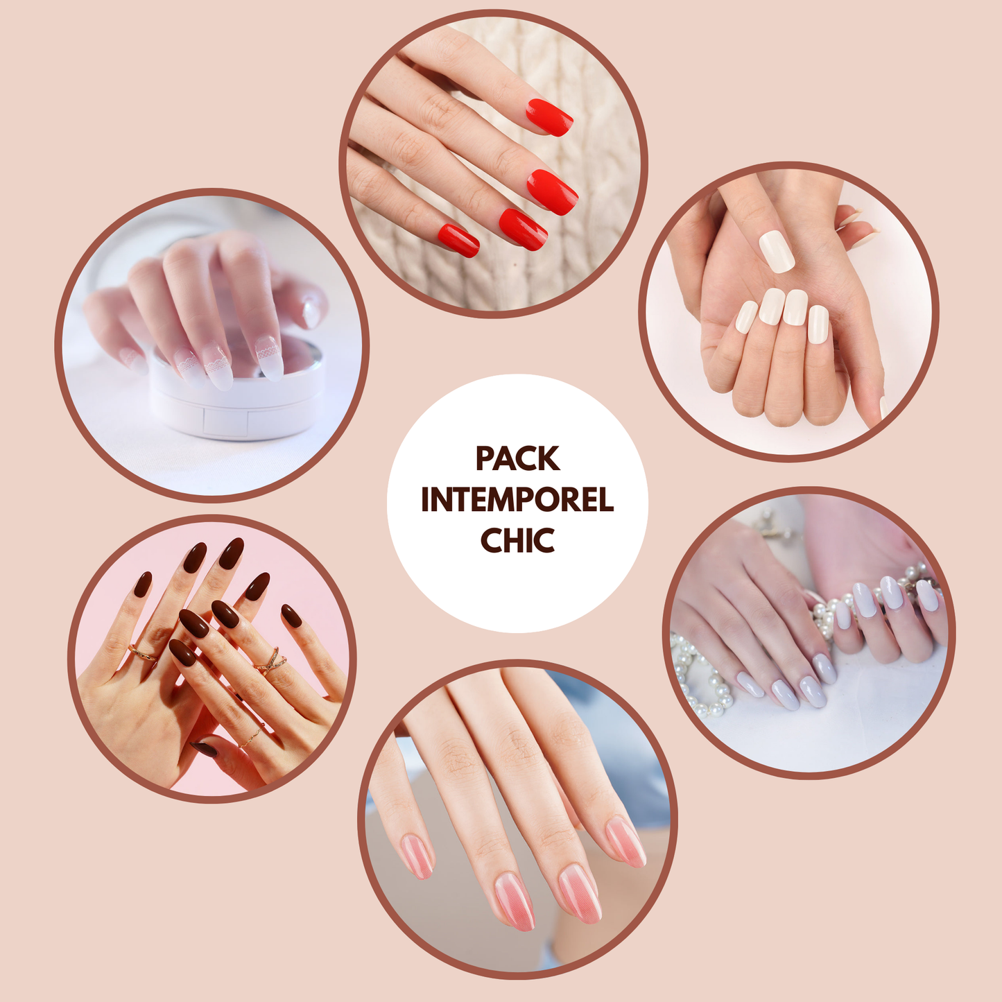 Pack 6 manucures: Intemporel Chic