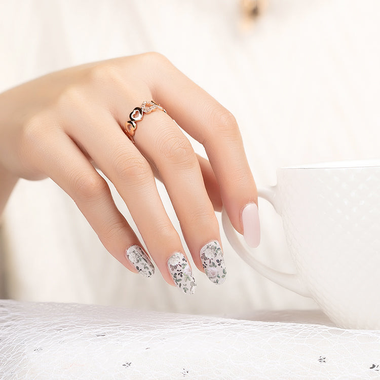 Pack 6 manucures: Bouquet Fleuri