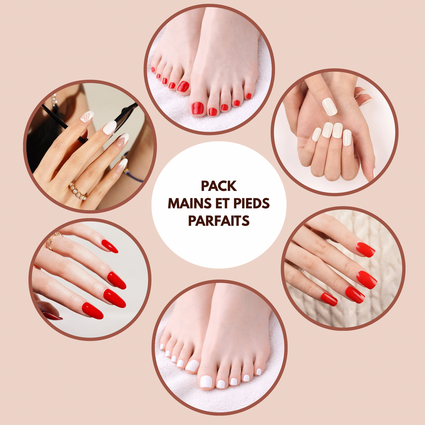 Mains et pieds parfaits : Pack 6 modèles